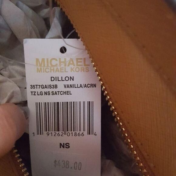 Michael Kors Large Dillon Signature Logo Crossbody Shoulder Satchel Handbag - Picture 7 of 8